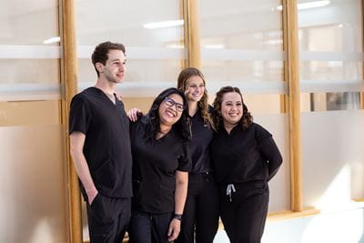 Practical Nursing students pose for a picture at the Brooks Campus