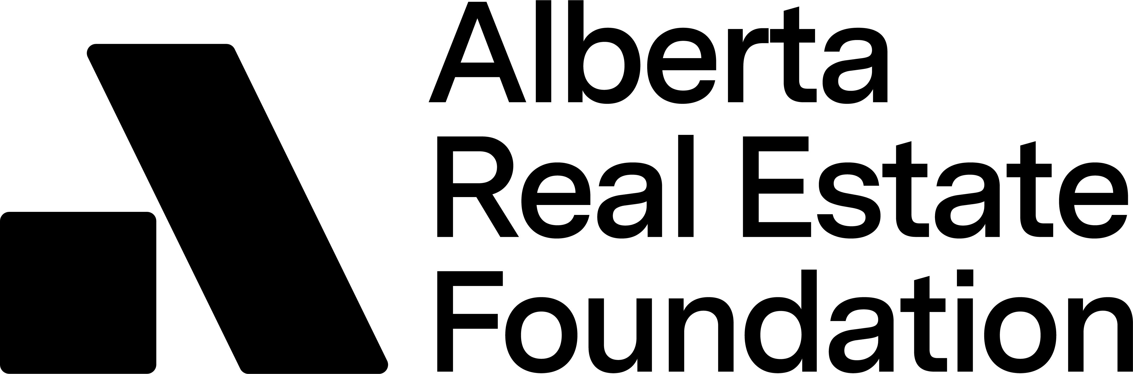 Alberta Real Estate Foundation logo in black