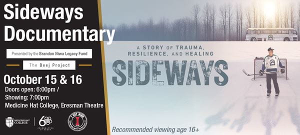 Sideways Documentary event poster. October 15 and 16.