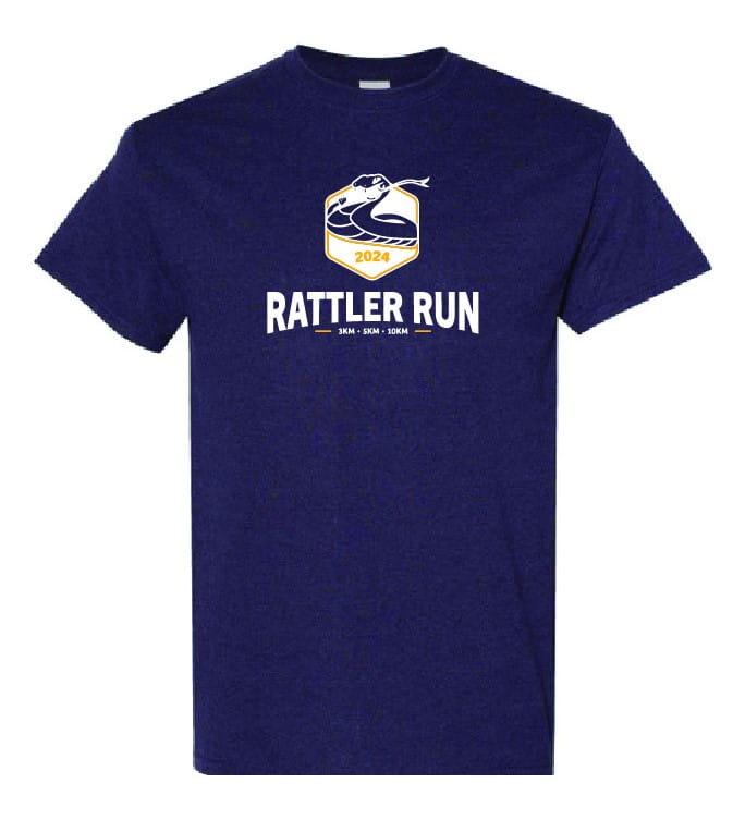 Navy blue 2024 Rattler Run T-shirt 