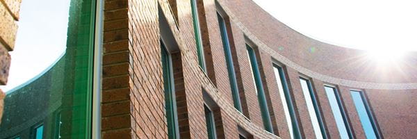 Medicine Hat campus front entrance windows