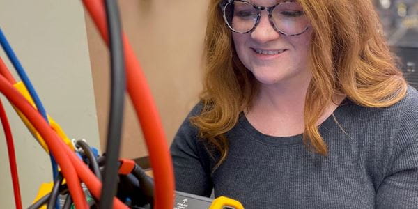 Samm Phillips, electrical apprenticeship student