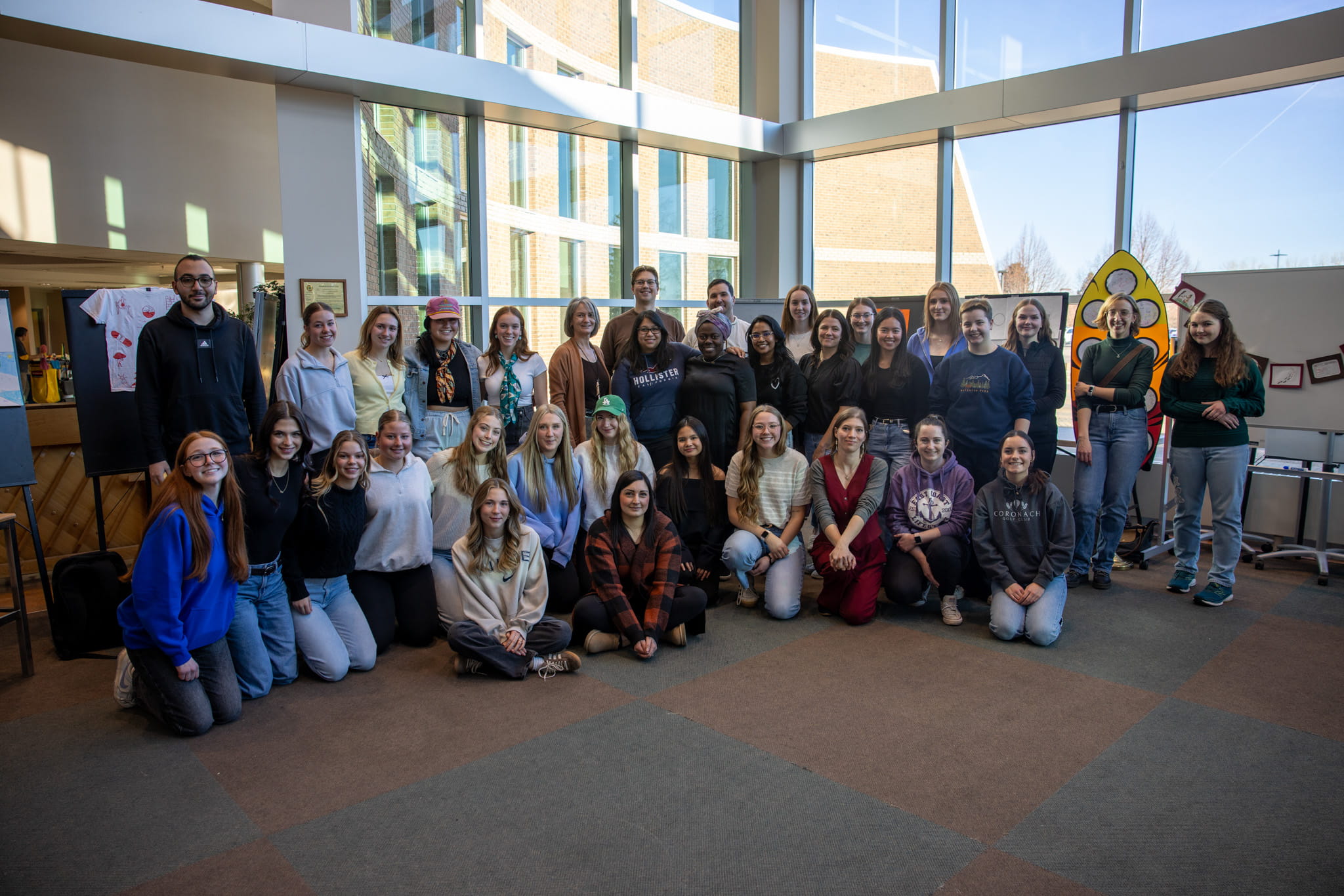 Group photo of the first-year nursing students in the Indigenous Health Studies class. 