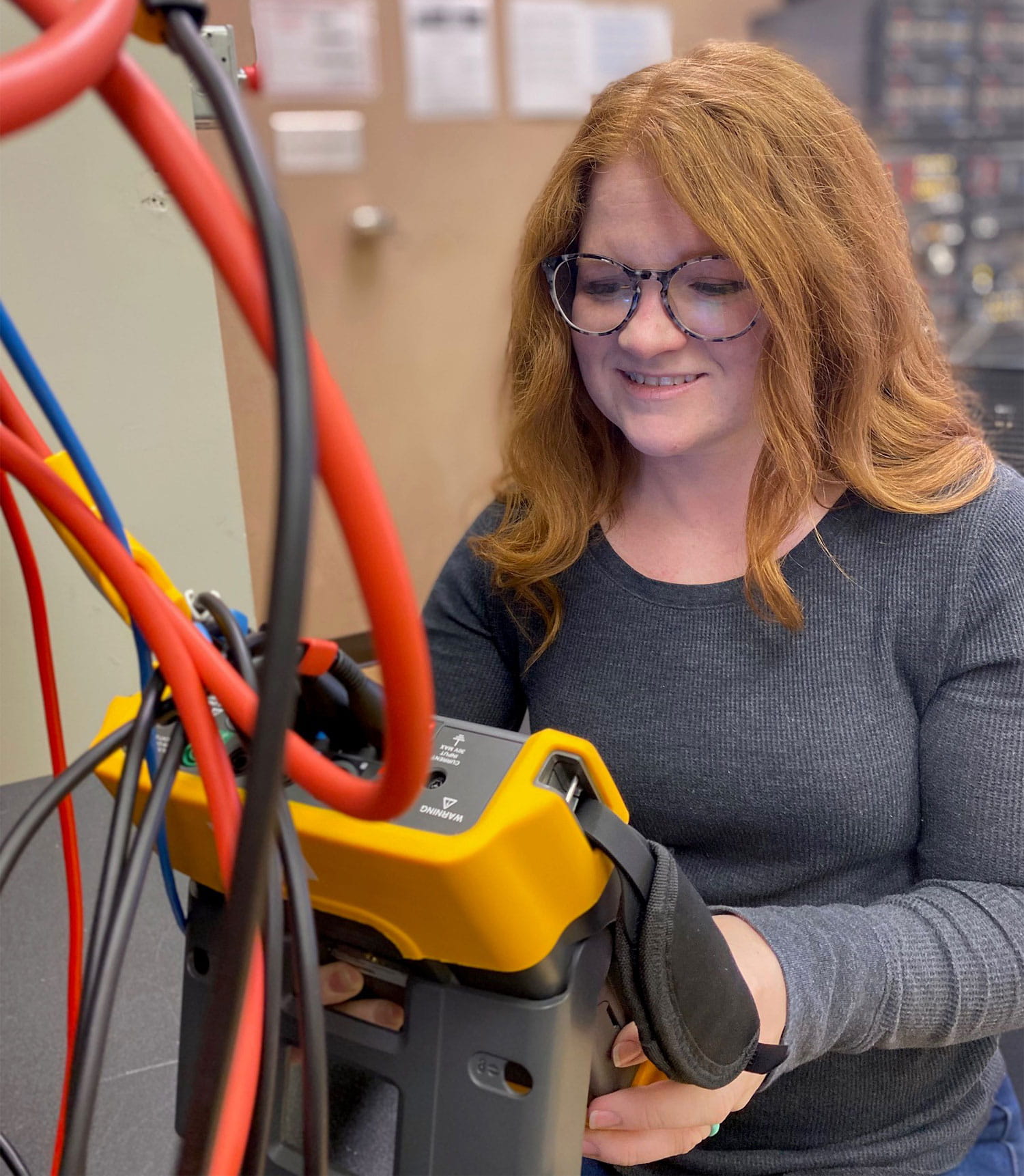 Samm Phillips, electrical apprenticeship student