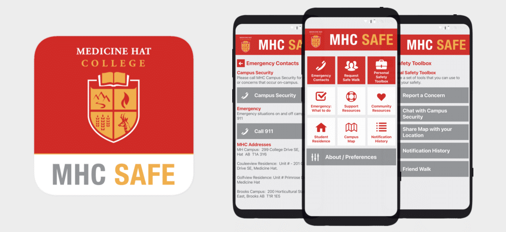 Image of the MHC Safe app