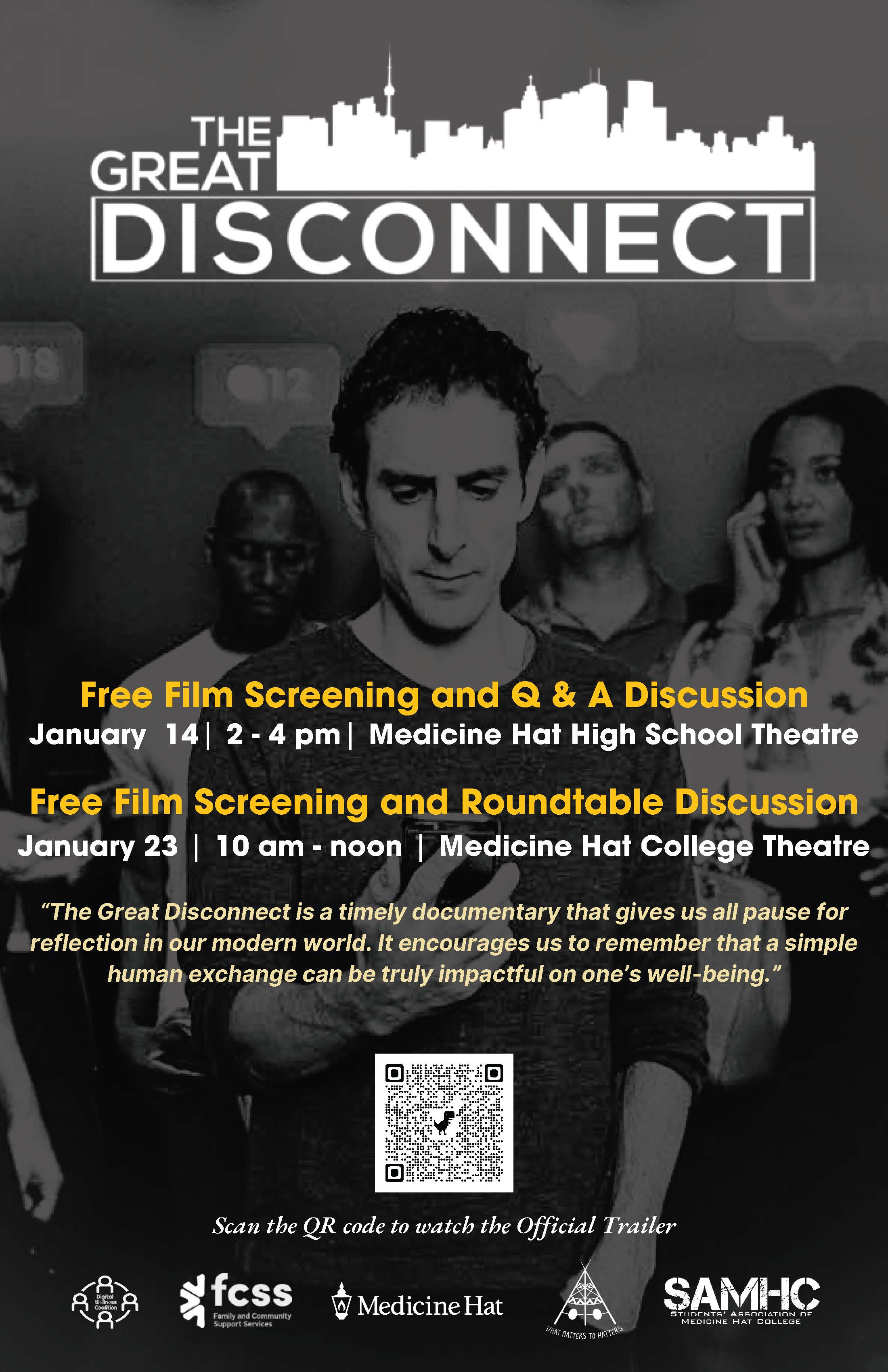 Poster for the film called The Great Disconnect