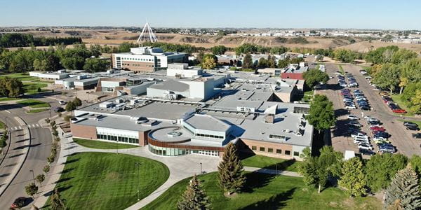 Aerial view of Medicine Hat campus