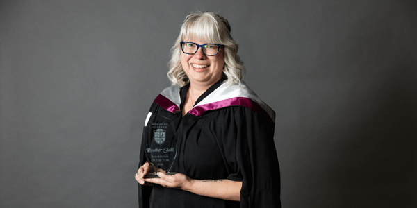 2026 Instructor of the Year Award Winner, Heather Stahl.