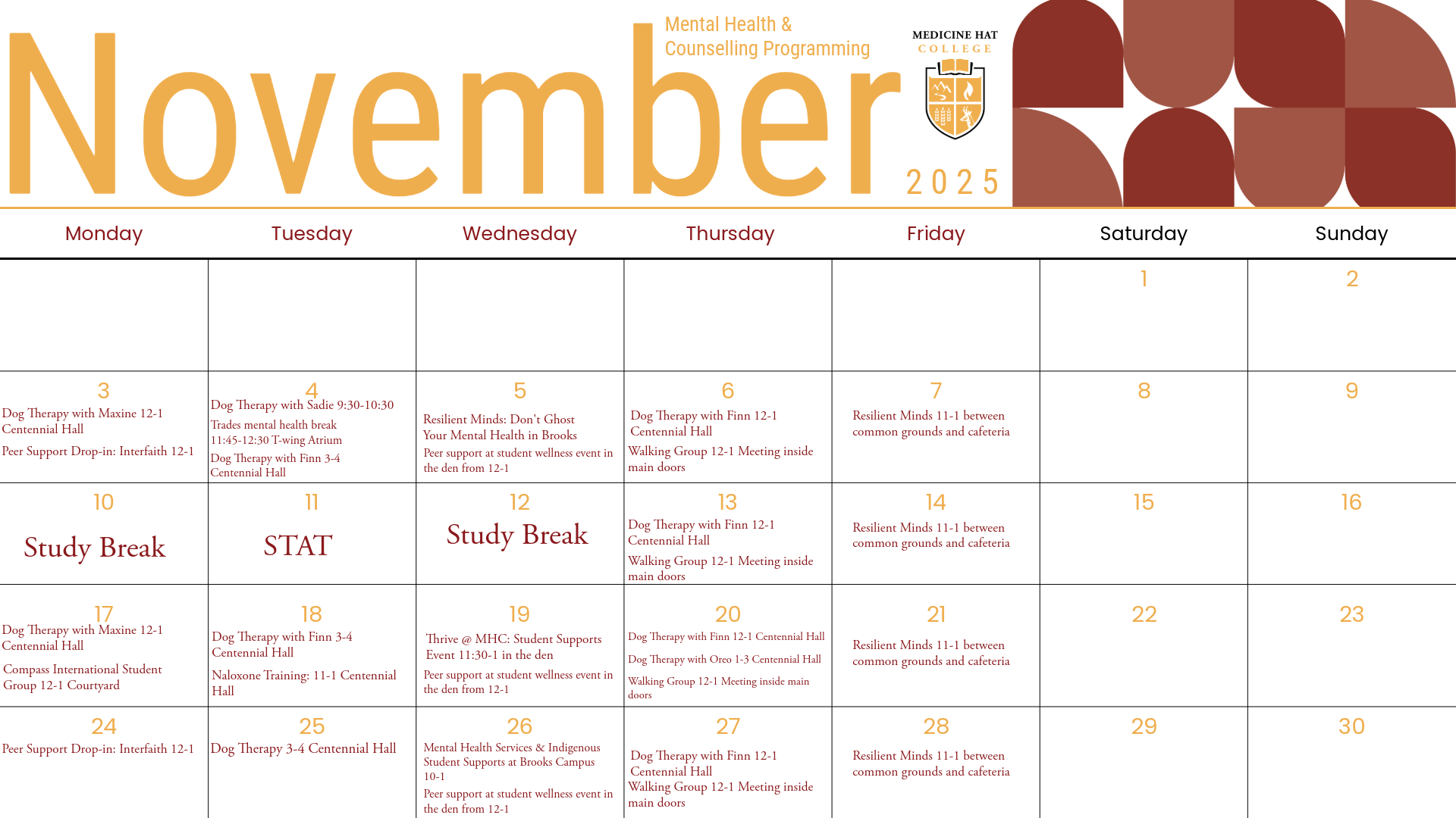 Calendar of October 2025 with dates and events listed.