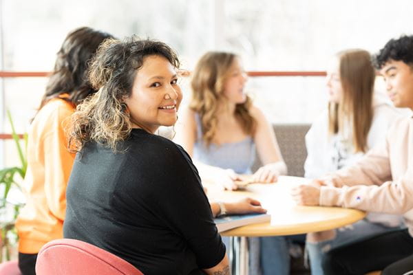 Group of students studying