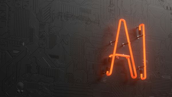 Orange Neon sign of 